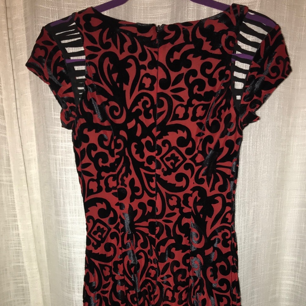 Velvet Shakuhachi Mini Dress